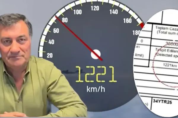 Trafikte görülmemiş hız cezası: Saatte 1221 kilom... Trafikte görülmemiş hız cezası: Saatte 1221 kilom...