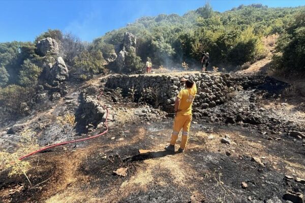 Kemalpaşa’da makilik yangını kontrol altına alındı